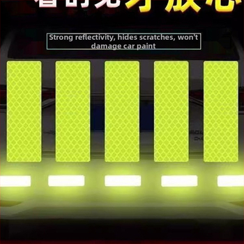 Nálepky na karosériu auta so vzorom varovného znaku, reflexné, samolepiace