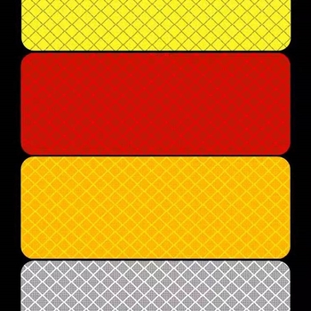 Nálepky na karosériu auta so vzorom varovného znaku, reflexné, samolepiace