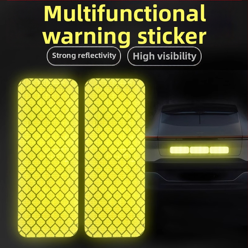Nálepky na karosériu auta so vzorom varovného znaku, reflexné, samolepiace