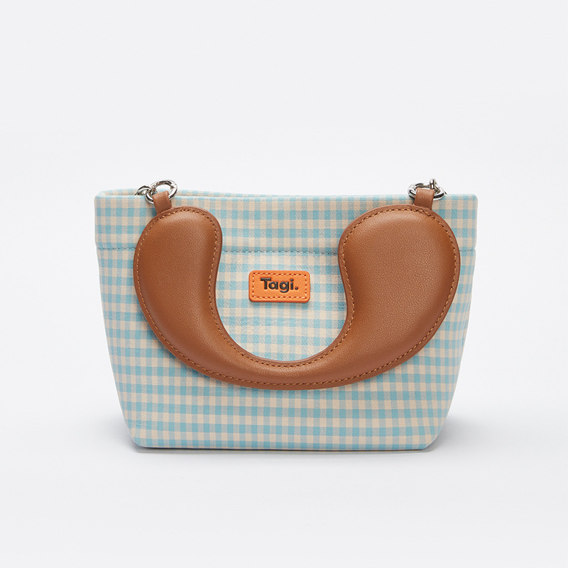 Geantă crossbody cu curea reglabilă   simplitate urbană, poliester, formă pătrată orizontală, închidere magnetică, buzunar intern pentru telefon