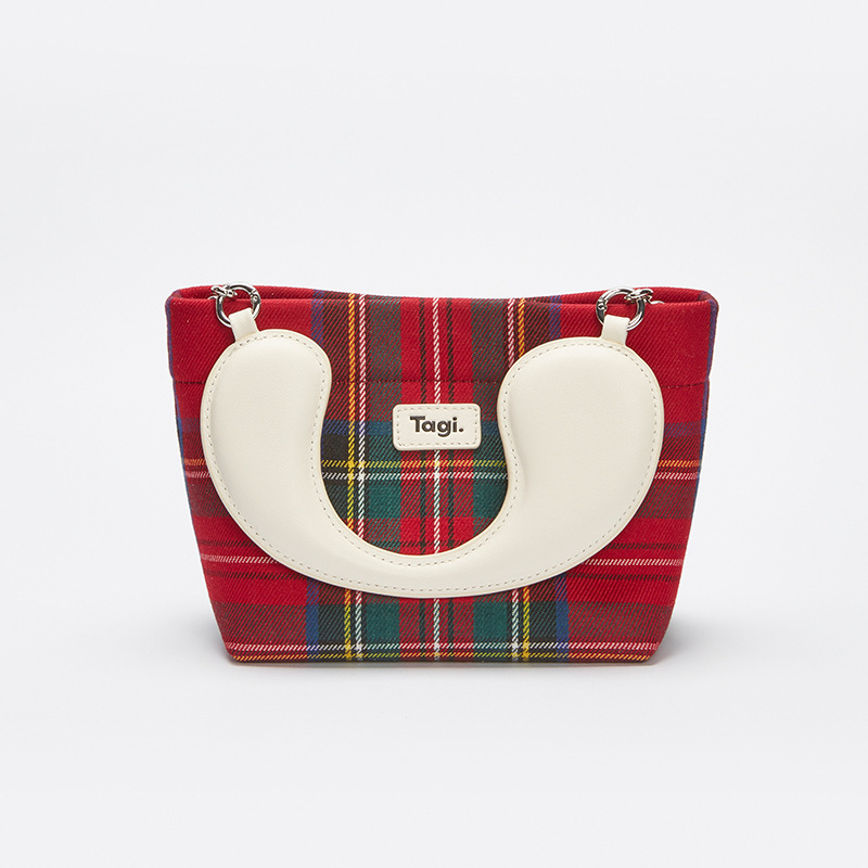 Geantă crossbody cu curea reglabilă   simplitate urbană, poliester, formă pătrată orizontală, închidere magnetică, buzunar intern pentru telefon