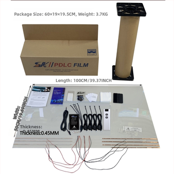 Automobiļu logu viedā tonēšanas folija – privātums, regulējams tonis; Sērija PDLCA, Zīmols Double Subject, Universālā saderība, Iepakojums kartons, Pielāgošana: Jā