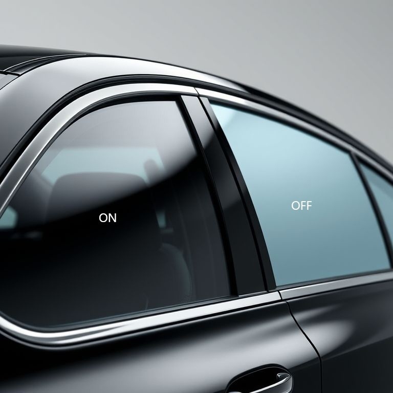 Pametno dimljivo autofolijski film za prozore – privatnost, podesiva nijansa; Serija PDLCA, Brand Double Subject, Univerzalna kompatibilnost, Pakiranje karton, Prilagodba: Da