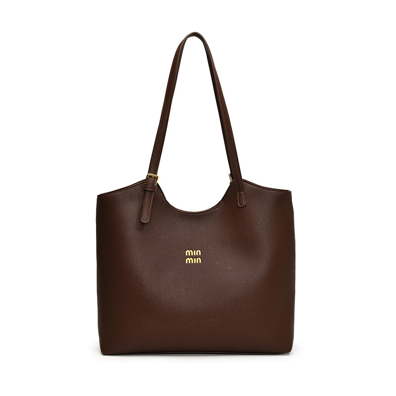 Tote taška pre každodenné použitie — ulicný štýl, PU materiál, vodorovný štvorcový tvar, magnetické zapínanie, vnútorná kapsa na zips (Jesenný 2024)