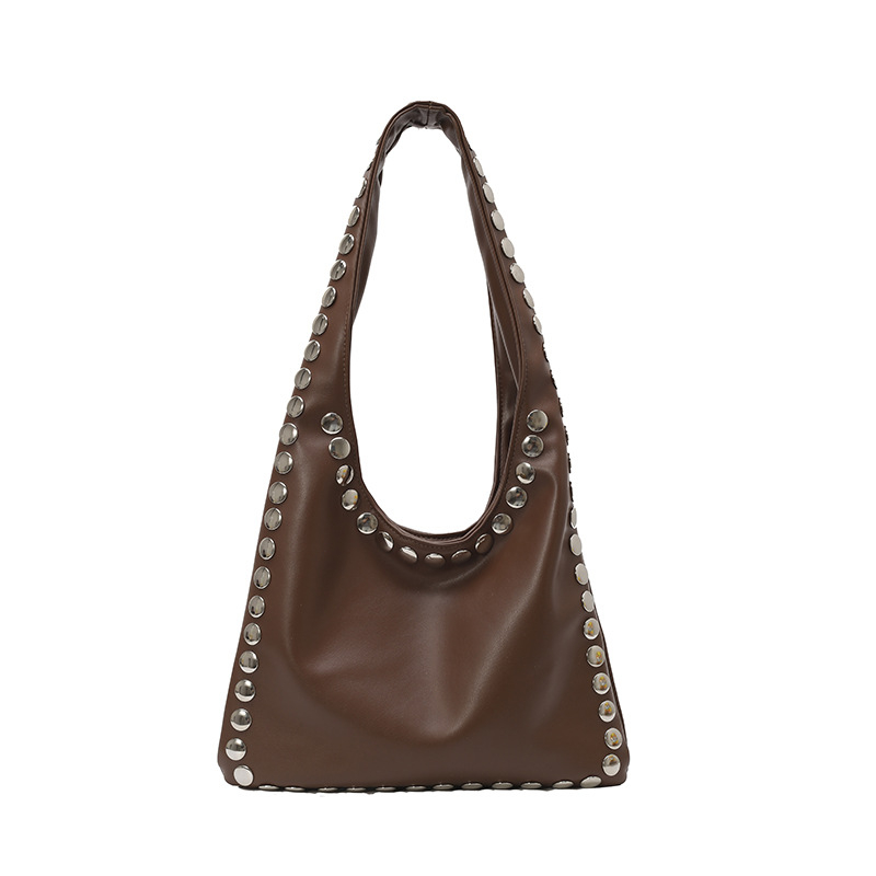 Geantă bucket din PU pentru subraț, închidere magnetică, căptușeală din poliester, buzunar interior cu fermoar