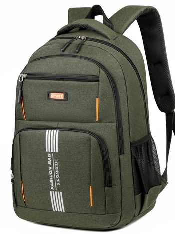 Rucsac PVC, stil campus tânăr, căptușeală poliester, model cu litere, bretele cu aer