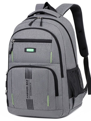 Rucsac PVC, stil campus tânăr, căptușeală poliester, model cu litere, bretele cu aer