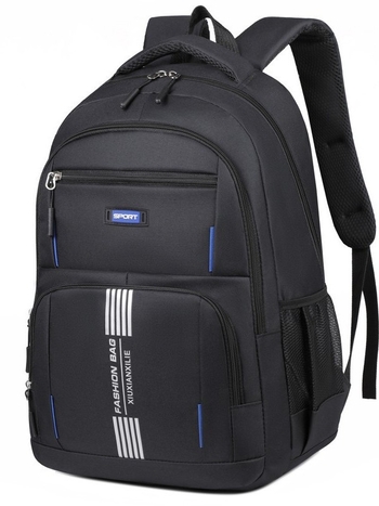 Rucsac PVC, stil campus tânăr, căptușeală poliester, model cu litere, bretele cu aer