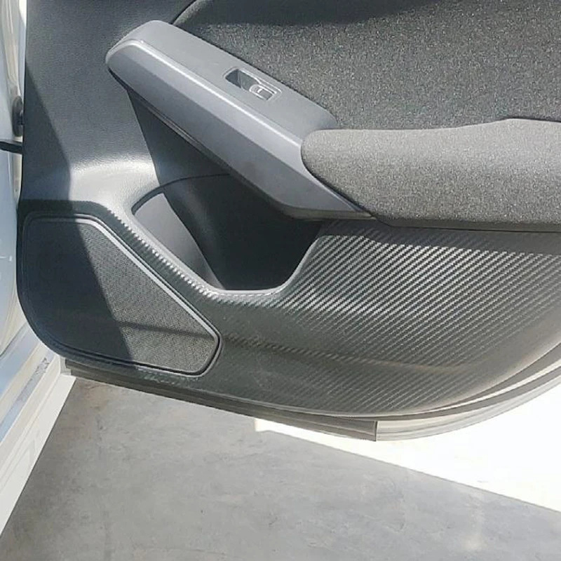 Sanpeng film proti nárazu na dvere auta s vzhľadom karbónových vlákien – vnútorná dekoratívna samolepiaca nálepka