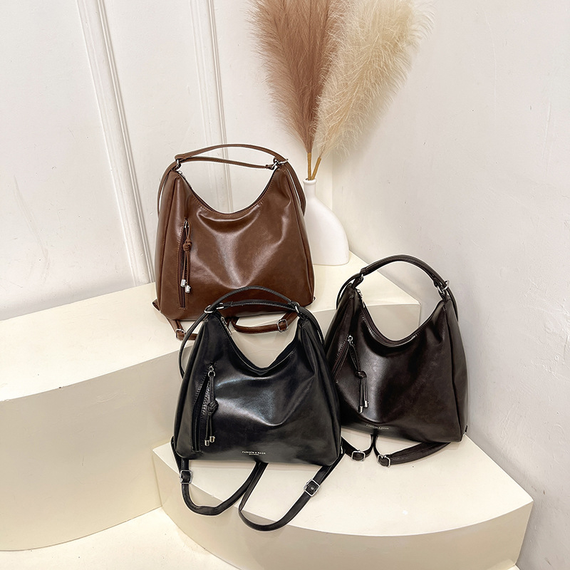 PU tote taška, horizontálny štvorcový tvar, zips otvorenie, polyesterová podšívka, každodenné použitie