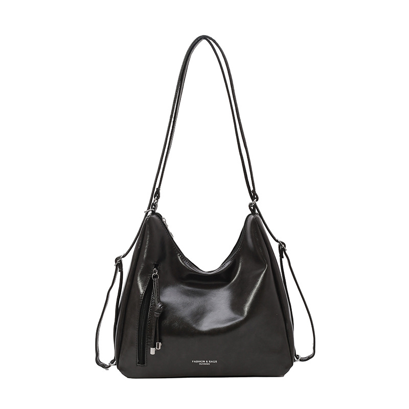 PU tote taška, horizontálny štvorcový tvar, zips otvorenie, polyesterová podšívka, každodenné použitie