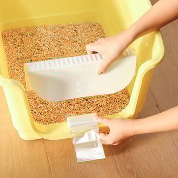 Mačací záchod so čiastočne uzavretým dizajnom, štvorcový tvar, PP materiál, vhodný pre mačky