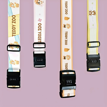 Torba za prtljagu Teddy Zoo – anime crtić stil, poliester, šifra proizvoda Td4002-a, proljeće 2025