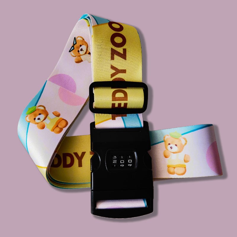 Torba za prtljagu Teddy Zoo – anime crtić stil, poliester, šifra proizvoda Td4002-a, proljeće 2025