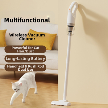 Ručný bezdrôtový vysávač s mopom — kompaktný, silné sanie 4100–5000 Pa, vstavaná batéria 1001–1600 mAh, výdrž batérie 0–1 h, USB nabíjanie, nádobka na prach