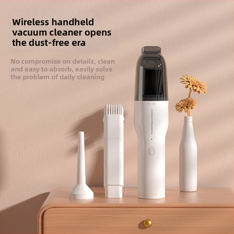 Prijenosni bežični ručni usisavač za automobil i dom — visoko usisavanje 9000Pa, 50W, 7.4V, punjiv
