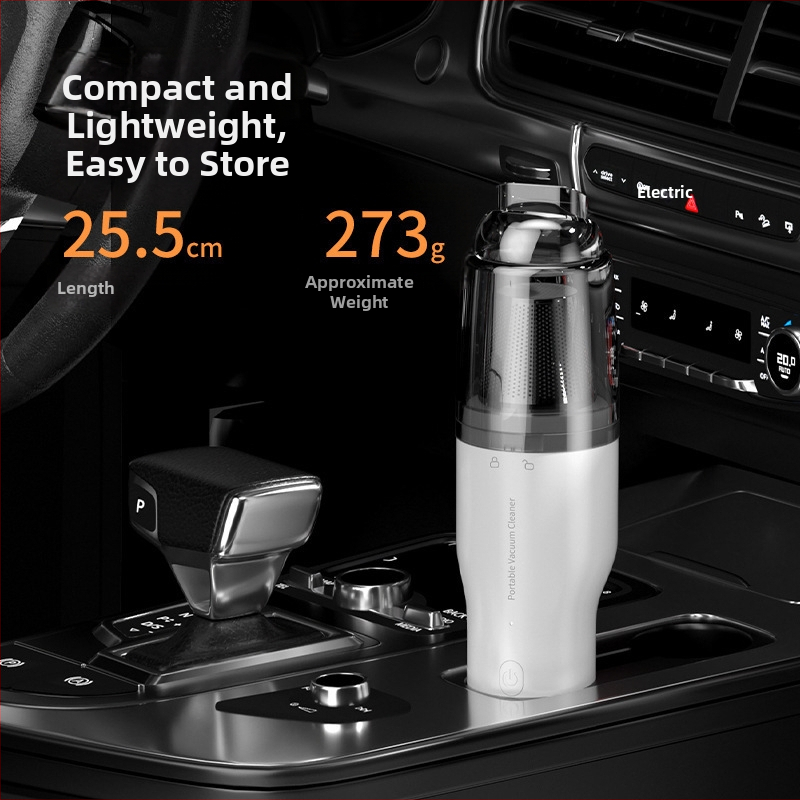 Prijenosni bežični ručni usisavač za automobil i dom — visoko usisavanje 9000Pa, 50W, 7.4V, punjiv