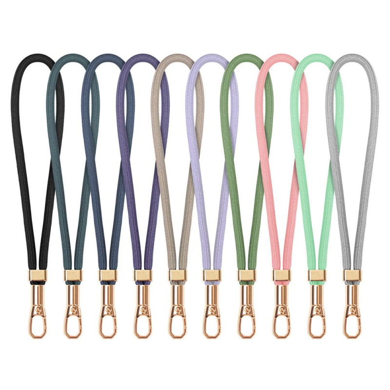 Pútko na telefón s tkaným polyestrovým lánom a kovovou sponou (Možnosť personalizácie; Unisex)