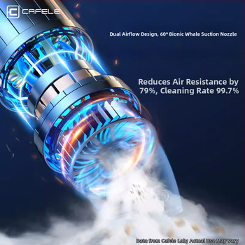 Kafila ručni usisavač za automobil, 3.7V, 80W, 5500Pa, punjiv