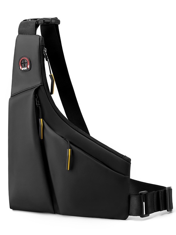 Muška prsna torba – gradska jednostavnost, najlon, vodootporna, velika kapaciteta, crossbody na jedno rame