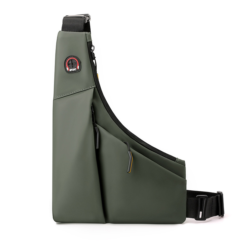 Muška prsna torba – gradska jednostavnost, najlon, vodootporna, velika kapaciteta, crossbody na jedno rame