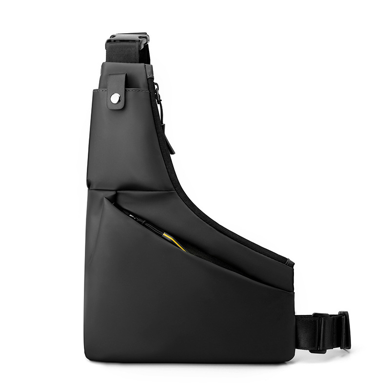 Muška prsna torba – gradska jednostavnost, najlon, vodootporna, velika kapaciteta, crossbody na jedno rame