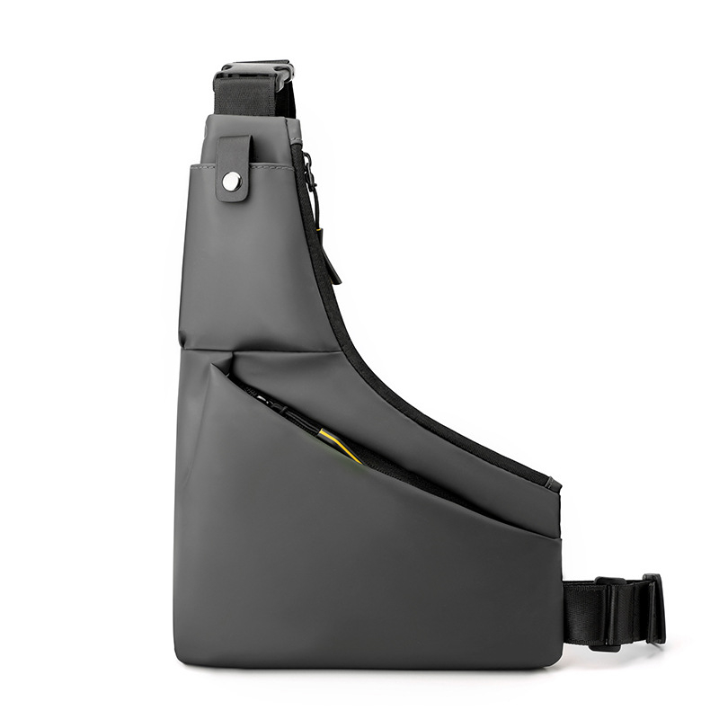 Muška prsna torba – gradska jednostavnost, najlon, vodootporna, velika kapaciteta, crossbody na jedno rame