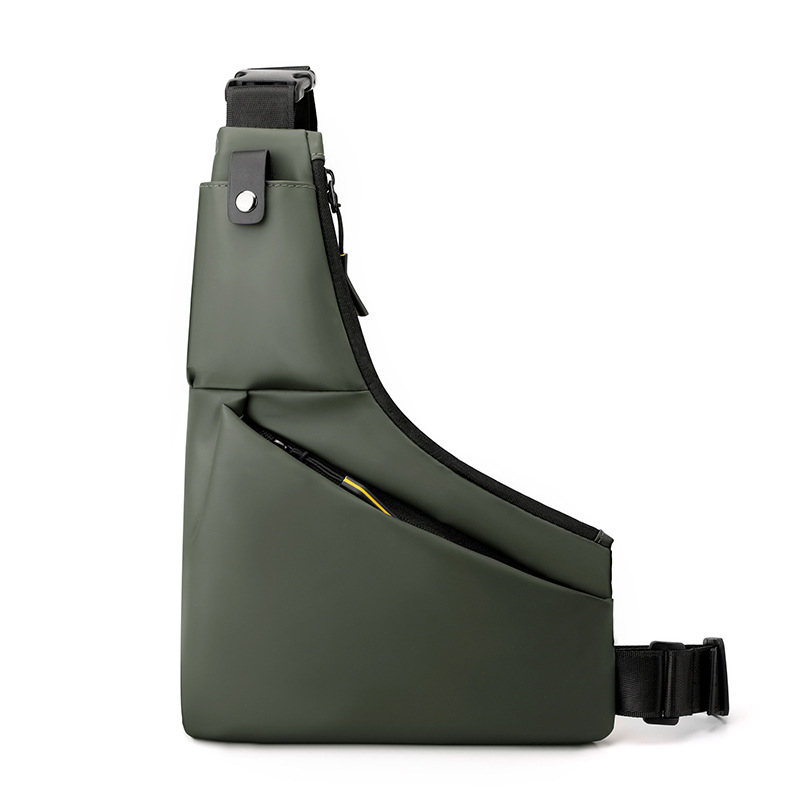 Muška prsna torba – gradska jednostavnost, najlon, vodootporna, velika kapaciteta, crossbody na jedno rame