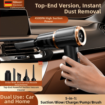 Bežični usisavač za auto, usisna snaga 3500Pa, max 4500Pa, trajanje baterije 1 sat, punjivi