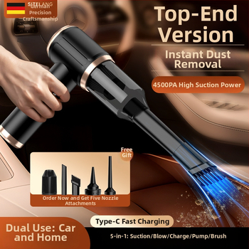 Bežični usisavač za auto, usisna snaga 3500Pa, max 4500Pa, trajanje baterije 1 sat, punjivi