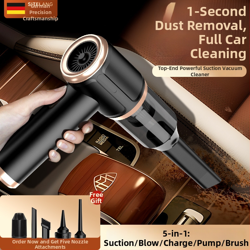 Bežični usisavač za auto, usisna snaga 3500Pa, max 4500Pa, trajanje baterije 1 sat, punjivi