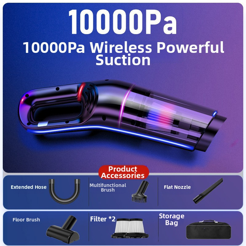 Mokro-suchý automobilový vysávač, ručný, 11000 Pa sacie, 120 W, 7.4 V, nabíjateľný
