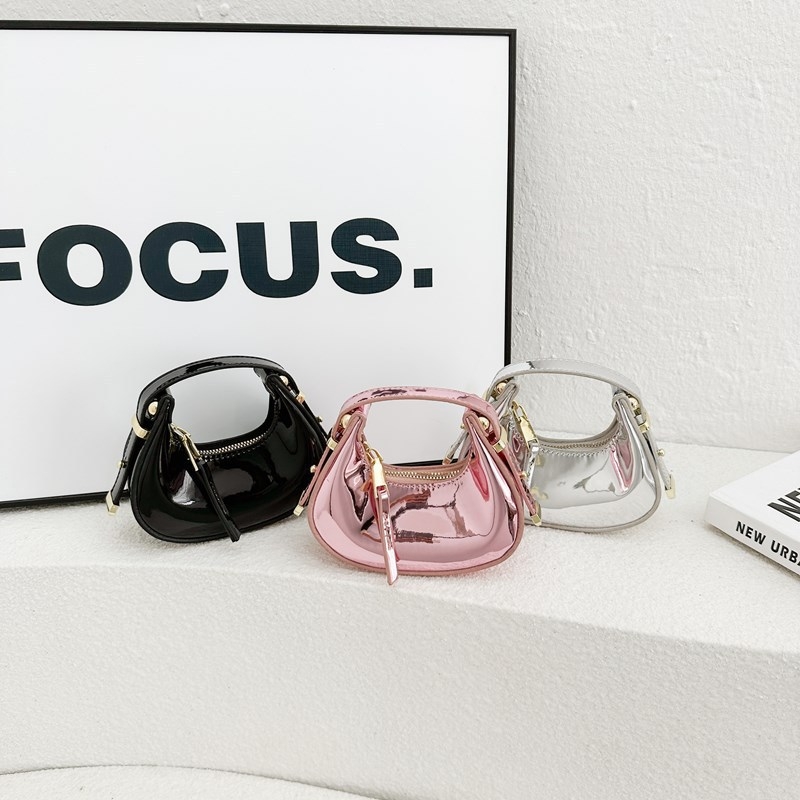 Ai Fashion PU koža dámska taška pod pažou, ulicný štýl, horizontálny štvorcový tvar, zipsové zapínanie