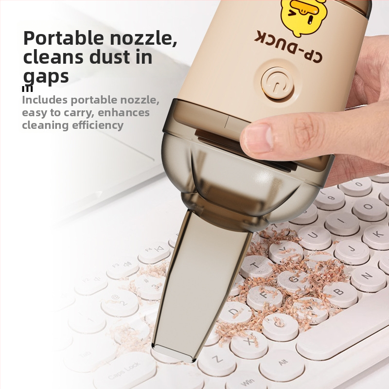 Mini stolný bezdrôtový vysávač s vstavnou batériou 501-800 mAh, nabíjanie cez USB, sacia sila ≥25 kPa, výstup 4W, hluk ≤36 dB