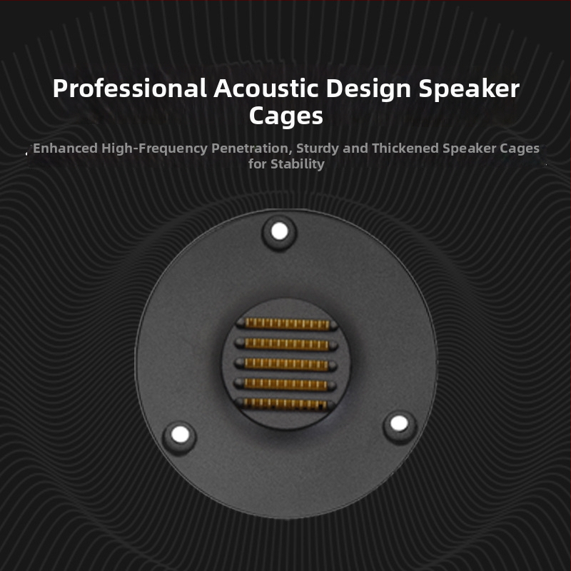 Haier stilā tweeter ar locīto diafragmu, PI+AL diafragmas materiāls, daudzmagnētiska shēma, paredzēts augstas fidelitātes mājas lietošanai