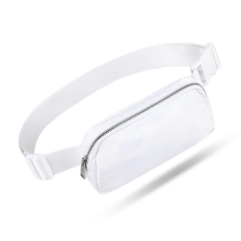 Ženská pásová taška – ulicový štýl, nylon, zips, vnútorná kapsa, každodenné použitie