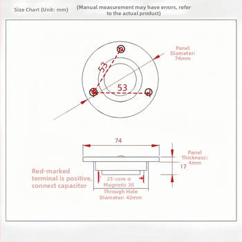 MUSICLEADER koaksiālais kompozītais tweeter ar zīda membrānas diafragmu, iekšējais magnētiskais ķēde, augstas fidelitātes skaņa mājas lietošanai