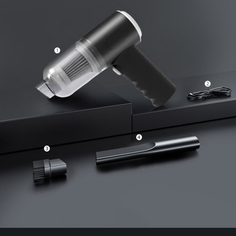 Bežični ručni usisavač za kuću i automobil, usisna snaga 11000 Pa, ulazna snaga 90 W, punjiv