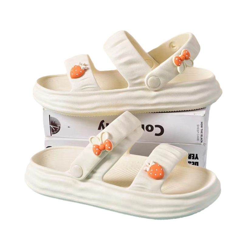 Момичешки летни сандали за плажа с EVA горна част и EVA подметка, нехлъзгващи се, леки, за деца на възраст 4–16 г.