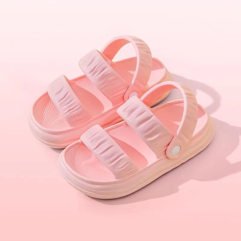 Момичешки летни сандали за плажа с EVA горна част и EVA подметка, нехлъзгващи се, леки, за деца на възраст 4–16 г.