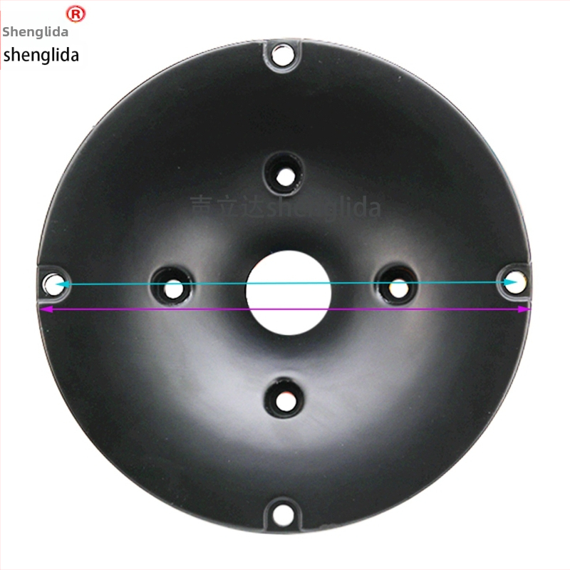 Apaļš augstas frekvences skaļrunis ar paneļa dizainu, modificēts īss stiklašķiedras rags
