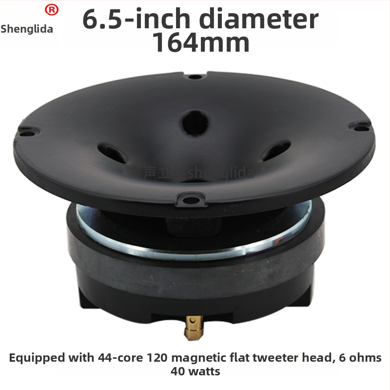 Apaļš augstas frekvences skaļrunis ar paneļa dizainu, modificēts īss stiklašķiedras rags