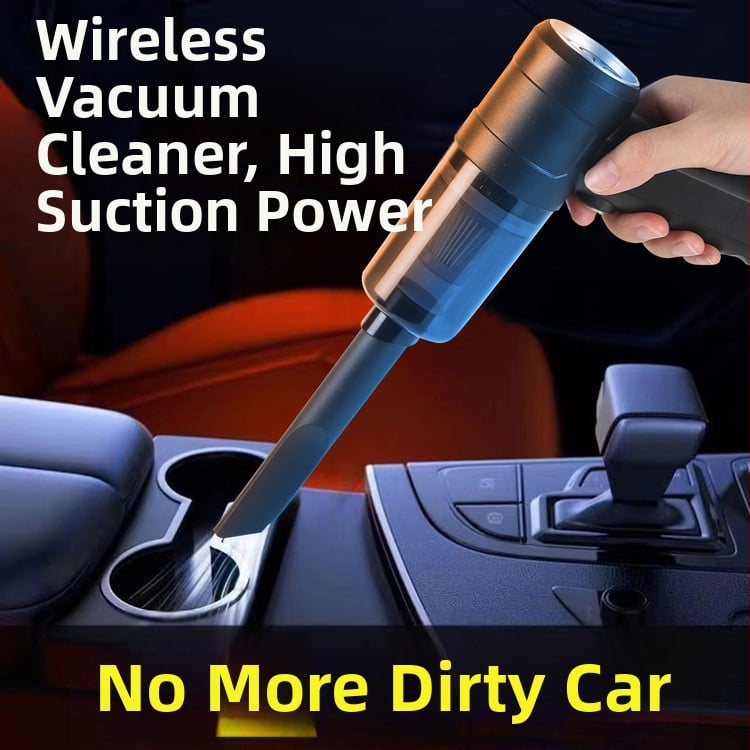 Vysávač do auta, bezdrôtové USB nabíjanie, mokro-suché použitie, prenosný, 14W, vstavaná batéria 2000mAh