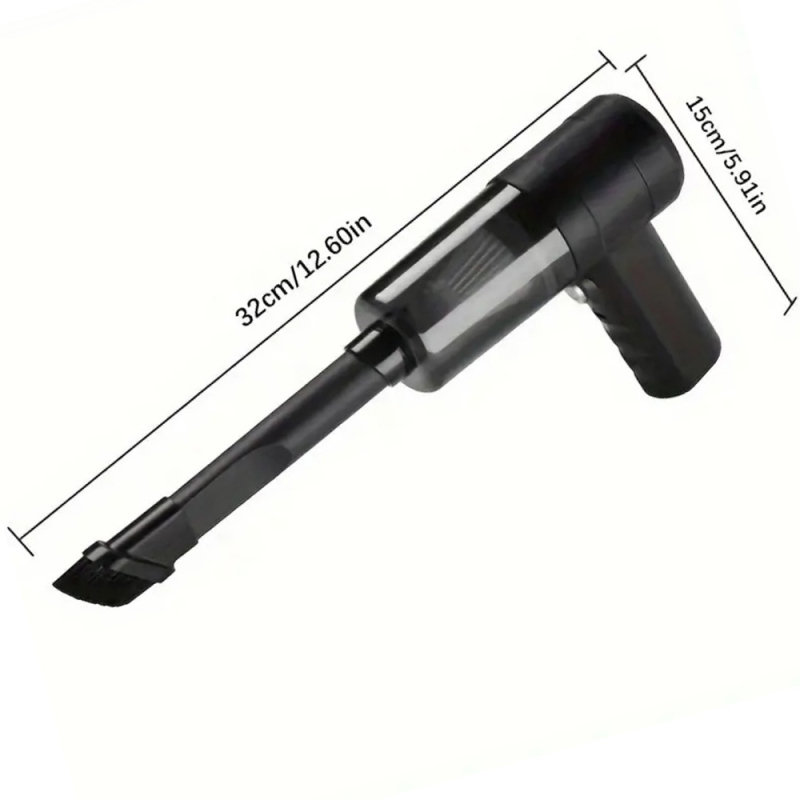 Automobilski usisavač, bežični USB punjenje, mokro i suho korištenje, prijenosni, 14W, ugrađena baterija 2000mAh