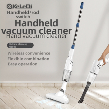 Clodi vezeték nélküli kézi porszívó autó- és otthoni használatra – 3100–4000 Pa szívás, akár 200 W, beépített akkumulátor 1001–1600 mAh, por tartály, lapos fej, USB tápegység