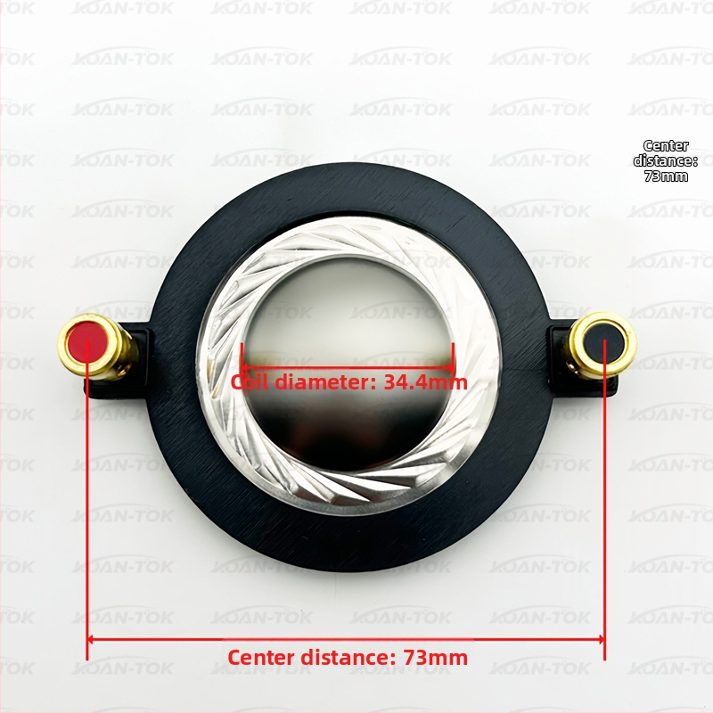 KOAN-TOK koaksiālais kompozītais augštoņu vadītājs ar polimēra membrānas diafragmu un magnētisko ķēdi