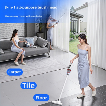 Ručný bezdrôtový vysávač, USB nabíjanie, 120W, 2-v-1 čistiaca a sacia kefa, vstavaná batéria 1600mAh