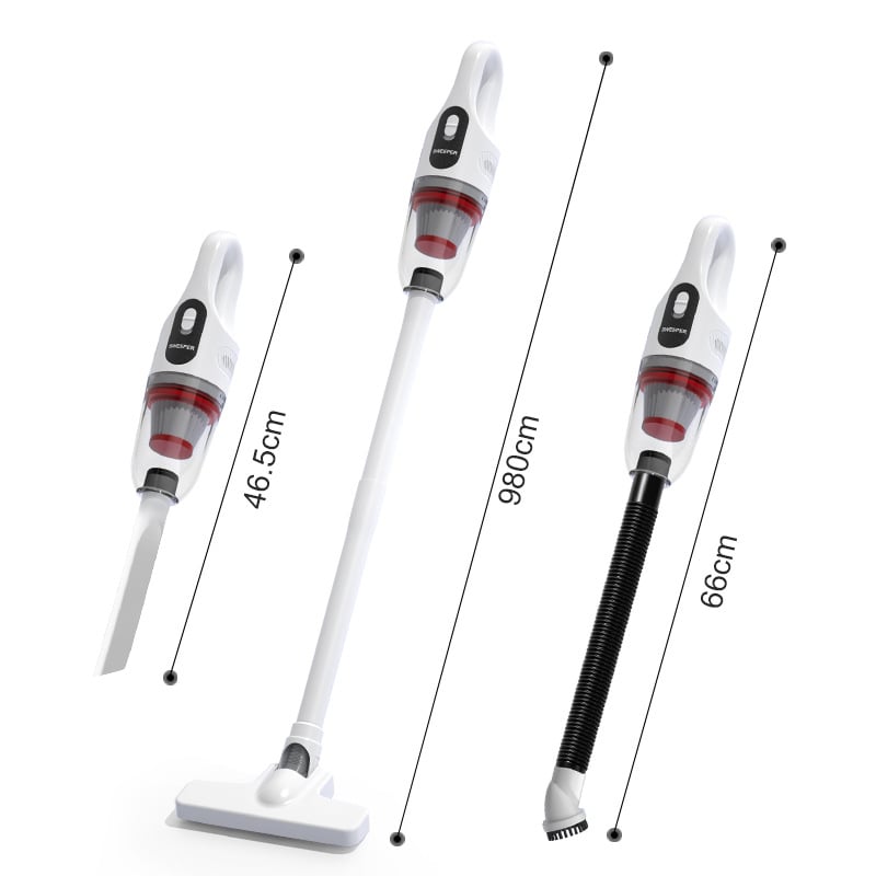 Ručni bežični usisavač, USB punjenje, 120W, 2-u-1 četka za čišćenje i usisavanje, ugrađena baterija 1600mAh