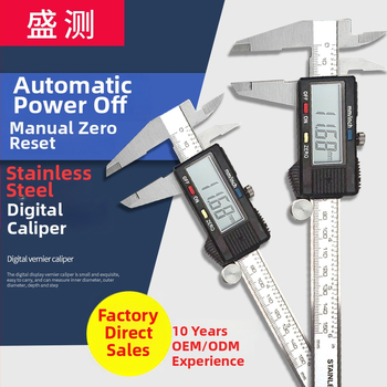 Digitālais kalipers ar dziļuma stieni, nerūsējošais tērauds 4Cr13, digitālais displejs