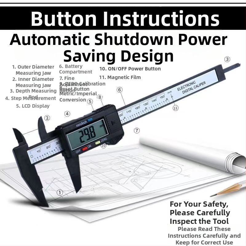 Digitālais kaliprs jadeīta rokassprādzei – augstas precizitātes mērierīce ar digitālo displeju